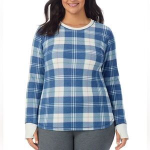 NWT-Cuddl Duds Plus Size Long-Sleeve Crewneck Thermal Top